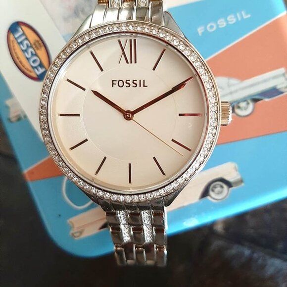 Fossil Women's Gold Champagne Swarovski Crystals Watch - Picture 5 of 6